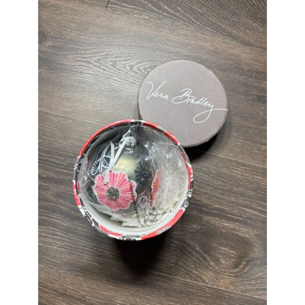 Vera Bradley 2014 Floral Christmas Ornament NIB Retired Holiday Decor